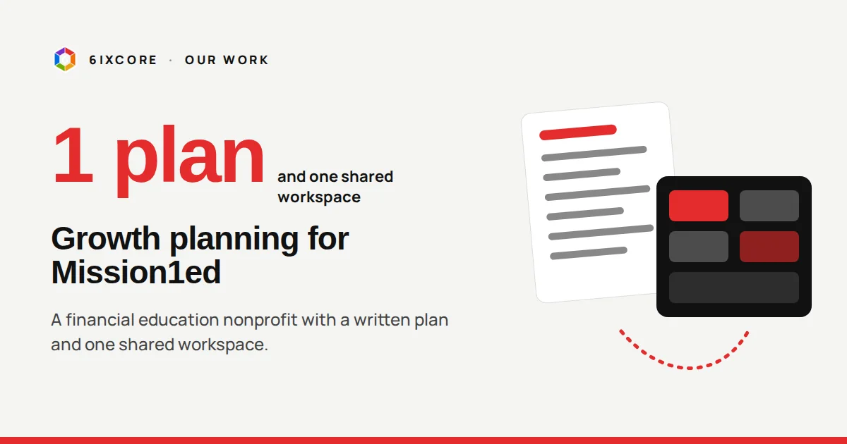 Mission1ed case study: one growth plan and one shared workspace